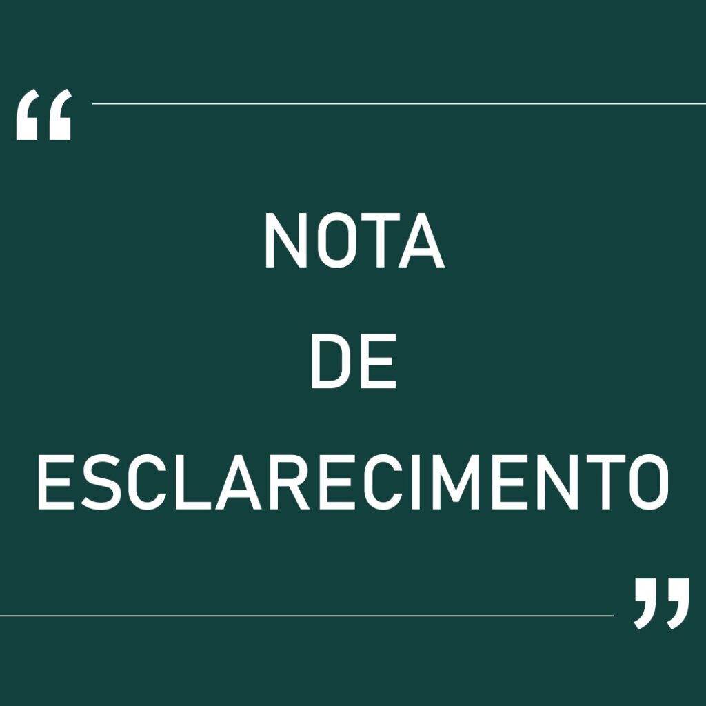 Nota de esclarecimento