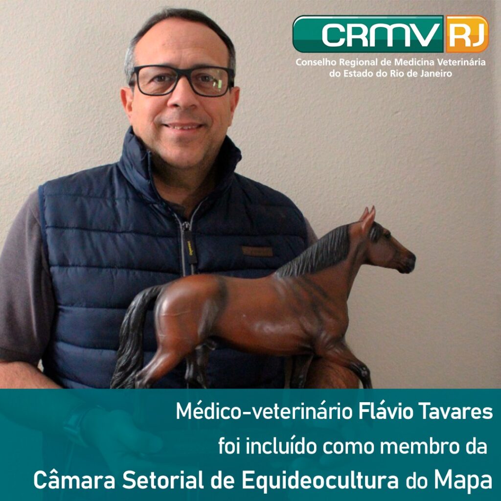 O médico-veterinário Flávio Tavares (CRMV-RJ 3688), foi incluído como membro da Câmara Setorial de Equideocultura, do Ministério da Agricultura, Pecuária e Abastecimento (Mapa)