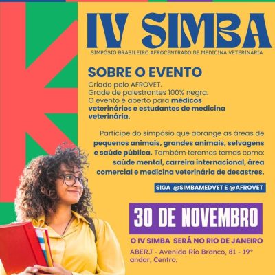 Coletivo Afrovet abre inscrições para Simpósio Brasileiro Afrocentrado de Medicina Veterinária