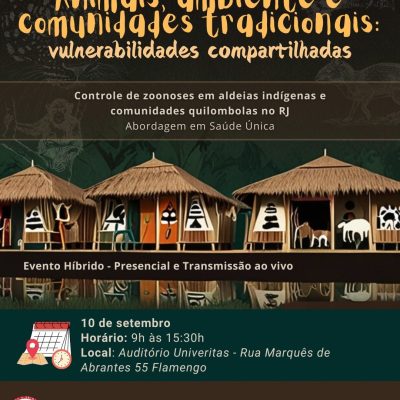 CRMV-RJ, em parceria com outras instituições, realiza debate sobre saúde única em comunidades tradicionais em evento no Flamengo